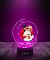 Plexido 3D-LED-Lampe mit Ihrem Foto und Namen – Valentinstagsgeschenk
