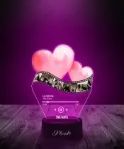 Valentinstagsgeschenk: 3D-Plexido-LED-Lampe, Retro-Film mit Ihren Fotos und Ihrem Lied