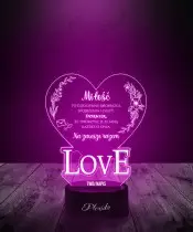 Plexido Heart Love 3D LED Lamp Valentine's Day Gift