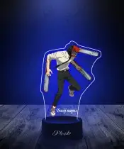 Lampka LED 3D Plexido z Nadrukiem UV Chainsaw Man Denji