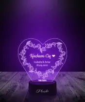 Plexido Herz-Liebe 3D-LED-Lampe – Valentinstagsgeschenk