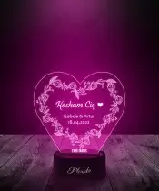 Plexido Herz-Liebe 3D-LED-Lampe – Valentinstagsgeschenk