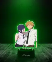 Lampka LED 3D Plexido z Nadrukiem UV Chainsaw Man Denji Reze