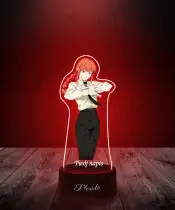Makima Chainsaw Man 3D Plexido LED-Lampe mit UV-Druck