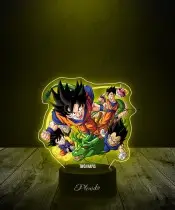 3D Plexido LED Lamp with UV Print Dragon Ball Dragon Goku