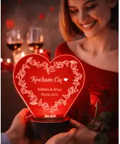 Plexido Herz-Liebe 3D-LED-Lampe – Valentinstagsgeschenk