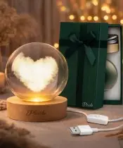copy of 3D Crystal Ball Valentine's Day Gift Heart I Love You