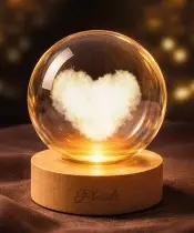 copy of 3D Crystal Ball Valentine's Day Gift Heart I Love You