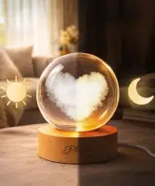 copy of 3D Crystal Ball Valentine's Day Gift Heart I Love You