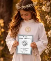 Personalized Silver Communion Frame Souvenir Gift