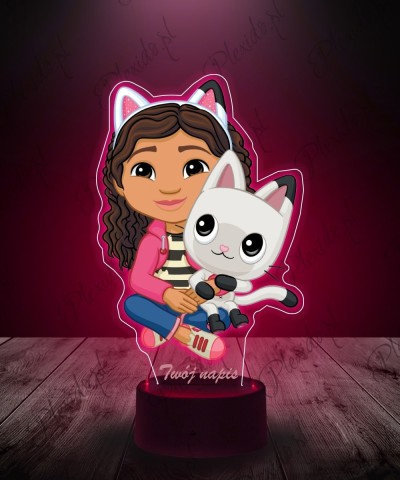 lampka_led_3d_plexido_z_nadrukiem_koci_domek_gabi