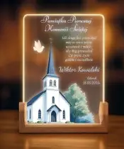 LED Night Lamp for Communion, Wooden Stand