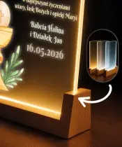 First Holy Communion Souvenir Wooden LED Stand