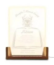 copy of Souvenir zur Erstkommunion, LED-Ständer aus Holz