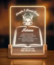 copy of First Holy Communion Souvenir Wooden LED Stand