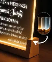 Pamiątka Pierwszej Komunii Świętej Dla Chłopca Ramka LED