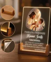 First Holy Communion Souvenir for a Boy LED Frame