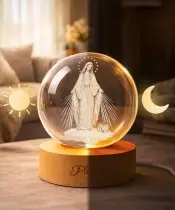 3D-Kristallkugel Mutter Maria