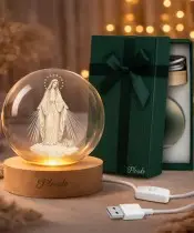 3D-Kristallkugel Mutter Maria
