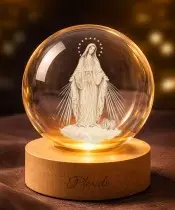 3D-Kristallkugel Mutter Maria