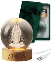 3D Crystal Ball Mother Mary