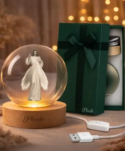 3D Crystal Ball Jesus...