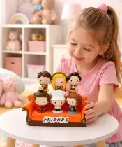 Kanapa do figurek McDonald’s Friends ekspozycja kolekcjonerska 3D