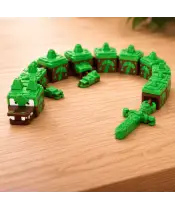 Smok 3D Minecraft Figurka Przegubowa Ruchomy Kolekcjonerski 36 cm