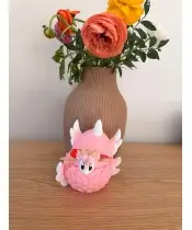 Smok Wafelkowy z Jajkiem Figurka 3D Ruchoma Kolekcjonerska