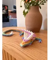3D-Drache, 60 cm, Regenbogen, bewegliche Figur, Sammlerstück