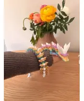 3D-Drache, 60 cm, Regenbogen, bewegliche Figur, Sammlerstück