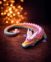 3D-Drache, 60 cm, Regenbogen, bewegliche Figur, Sammlerstück