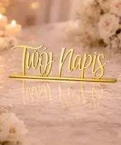 copy of Wedding Table Inscription 50 cm Personalized Name Gold Mirror Wedding