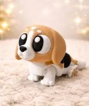 Beagle-Hundefigur, 3D-Druck, Hundedekoration, Geschenk für Kinder