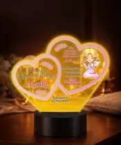 Holy Communion Souvenir For Girl LED Lamp Plexido