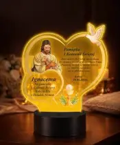 Pamiątka Komunii Świętej Lampka LED Plexido Jezus