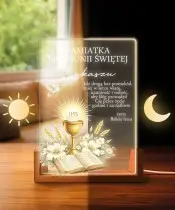 First Holy Communion Gift Wooden LED Frame Chalice IHS