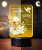 Plexido LED Lamp First Holy Communion Souvenir IHS Chalice