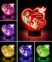 Plexido LED Lamp Souvenir of First Holy Communion for a Girl Jesus