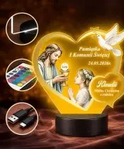 Plexido LED Lamp Souvenir of First Holy Communion for a Girl Jesus