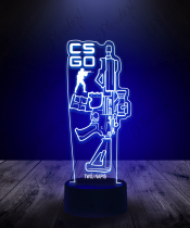 Lampka LED 3D Plexido Counter-Strike CS GO Pistolet - 2