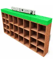 Organizer Minecraft Na Figurki Kinder Joy Składana Półka Skrzynka Regał