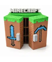 Organizer Minecraft Na Figurki Kinder Joy Składana Półka Skrzynka Regał