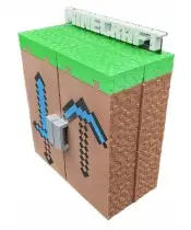 Organizer Minecraft Na Figurki Kinder Joy Składana Półka Skrzynka Regał