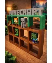 Organizer Minecraft Półka Kolekcjonerska na Figurki Kinder Joy Regał