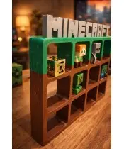 Organizer Minecraft Półka Kolekcjonerska na Figurki Kinder Joy Regał
