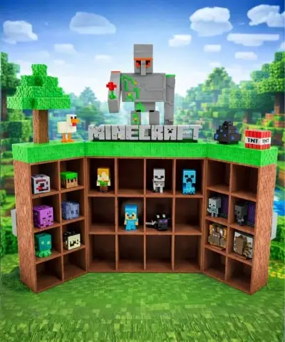 Regał Minecraft na Figurki...