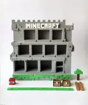 Półka Na Figurki Kinder Joy Minecraft Ekspozytor Kolekcjonerski 18 miejsc