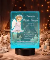 3D Plexido LED Lamp Baptism Souvenir Gift