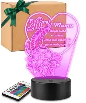 Lampka LED 3D Plexido Prezent na Dzień Matki